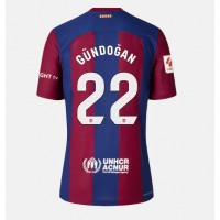 Zenski Nogometni Dres Barcelona Ilkay Gundogan #22 Domaci 2023-24 Kratak Rukav